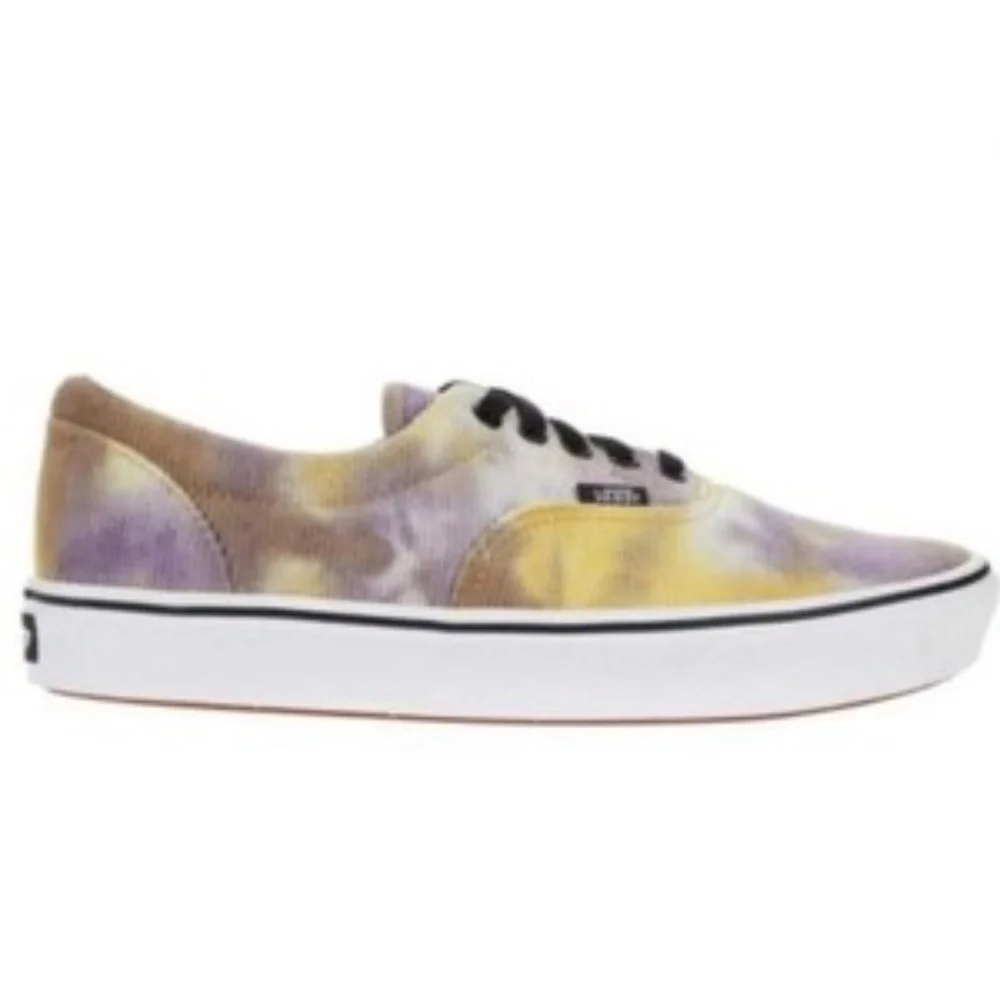 Vans Era Womens Comfycush Shoes Size 11 Sneakers Tie Dye‎ Purple Yellow